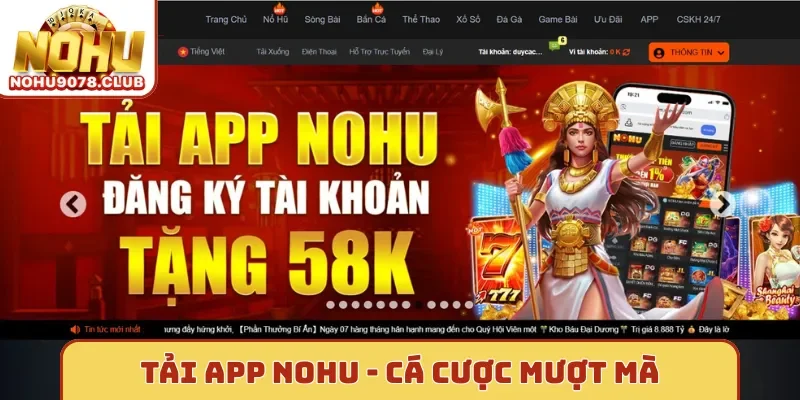 Tải app Nohu